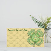 Celtic Shamrock-fotokaart (Staand voorkant)