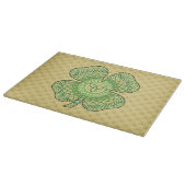 Celtic Shamrock Glass Cutting Board Snijplank (Hoek)