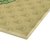 Celtic Shamrock Glass Cutting Board Snijplank (Hoek)