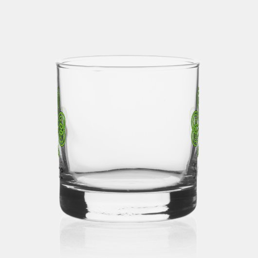 Celtic Shamrock Green Irish Clover Drinkware Set Whisky Glas (Rechts)