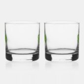 Celtic Shamrock Green Irish Clover Drinkware Set Whisky Glas (Rechts)