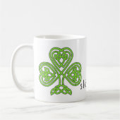 Celtic Shamrock Green St. Patrick's Day Slainte Koffiemok (Links)