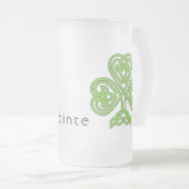 Celtic Shamrock Green St. Patrick's Day Slainte Matglas Bierpul (Voorkant rechts)