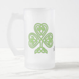 Celtic Shamrock Green St. Patrick's Day Slainte Matglas Bierpul