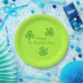 Celtic Shamrock Happy St. Patrick's Day Papieren Bordje (Feest)