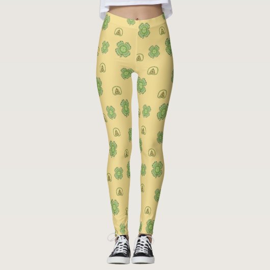 Celtic Shamrock Leggings (Voorkant)
