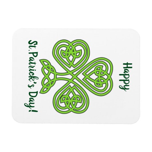 Celtic Shamrock Magneet (Horizontaal)