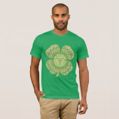 Celtic Shamrock Mannen Dark Shirt (Voorkant volledig)