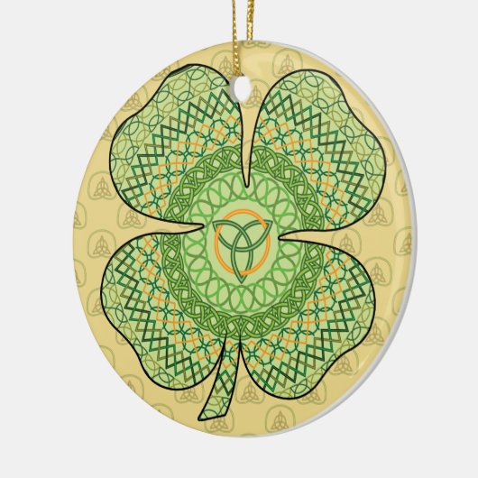Celtic Shamrock Ornament (Links)