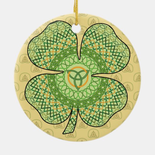 Celtic Shamrock Ornament (Achterkant)