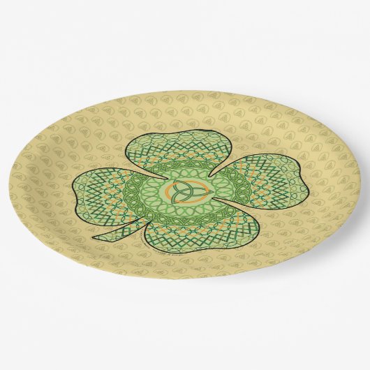 Celtic Shamrock Paper Bord (Gekanteld)