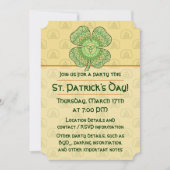 Celtic Shamrock Party Uitnodiging (Voorkant)