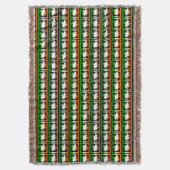 Celtic Shamrock Pattern Deken (Voorkant Verticaal)