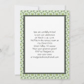 Celtic Shamrock Pattern St. Patrick's Day Party Kaart (Achterkant)