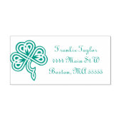 Celtic Shamrock Personalized Zelfinktende Stempel (Design)