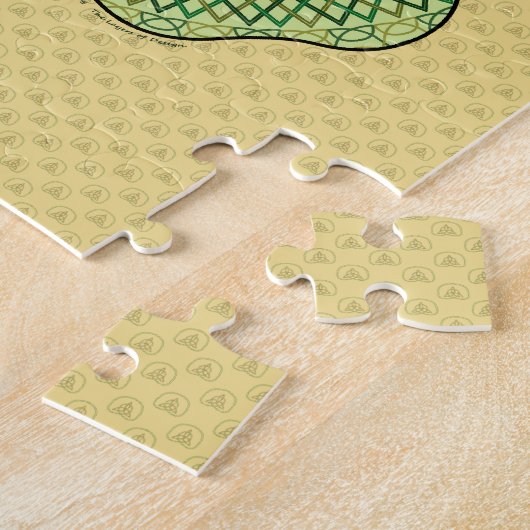 Celtic Shamrock Puzzle Legpuzzel (Zijkant)