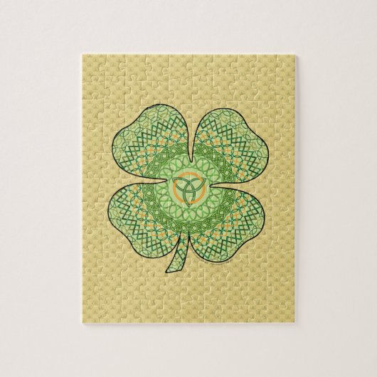 Celtic Shamrock Puzzle Legpuzzel (Verticaal)