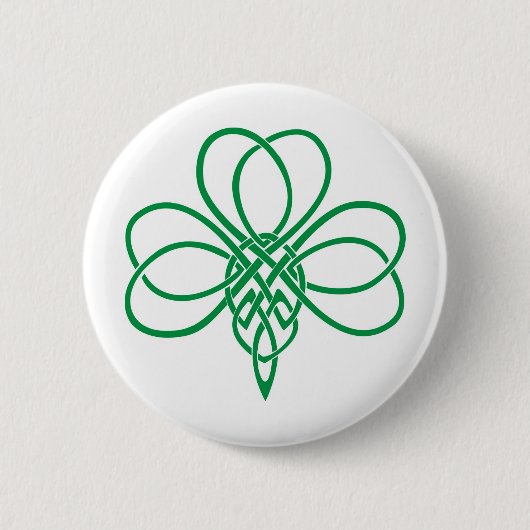 Celtic Shamrock Ronde Button 5,7 Cm (Voorkant)