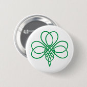 Celtic Shamrock Ronde Button 5,7 Cm (Voorkant /achterkant)