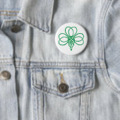 Celtic Shamrock Ronde Button 5,7 Cm (In situ)