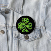 Celtic shamrock ronde button 7,6 cm (In situ)