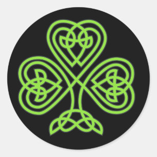 Celtic Shamrock Ronde Sticker