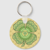 Celtic Shamrock Sleutelhanger (Voorkant)