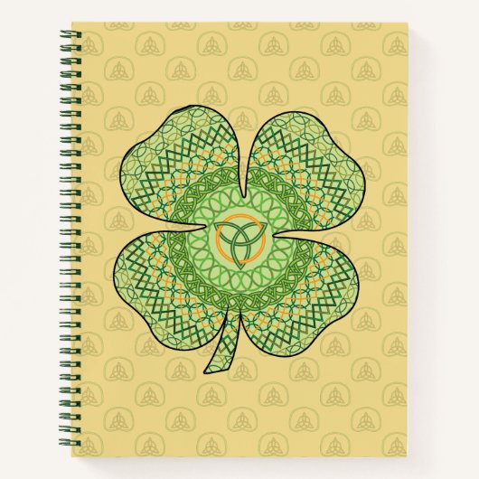 Celtic Shamrock spiraal Notitieboek (Voorkant)
