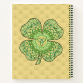 Celtic Shamrock spiraal Notitieboek (Achterkant)