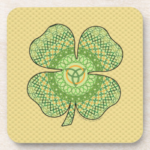 Celtic Shamrock Square Onderzetter