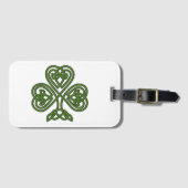 Celtic Shamrock - St Patricks Day Bagagelabel (Voorkant (horizontaal))