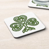 Celtic Shamrock - St Patricks Day Bier Onderzetter (Linkerzijde)