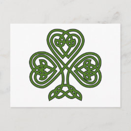 Celtic Shamrock - St Patricks Day Briefkaart