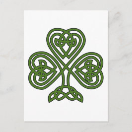 Celtic Shamrock - St Patricks Day Briefkaart