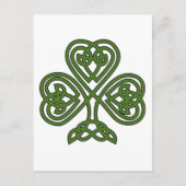 Celtic Shamrock - St Patricks Day Briefkaart (Voorkant)