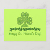 Celtic Shamrock St. Patrick's Day Briefkaart (Voorkant)