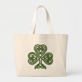 Celtic Shamrock - St Patricks Day Grote Tote Bag (Voorkant)