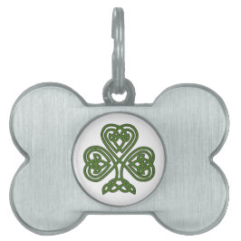 Celtic Shamrock - St Patricks Day Huisdieren Naamplaatje