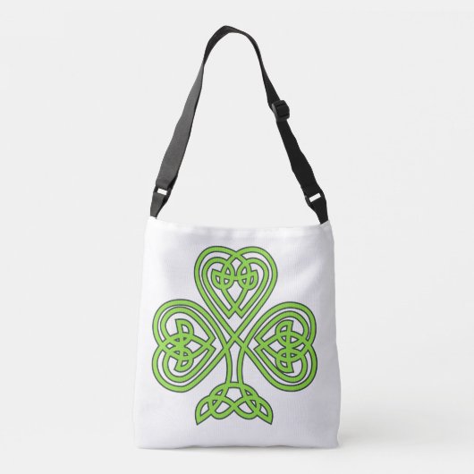 Celtic Shamrock St. Patrick's Day Irish Eire Paddy Crossbody Tas (Achterkant)