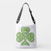 Celtic Shamrock St. Patrick's Day Irish Eire Paddy Crossbody Tas (Voorkant)