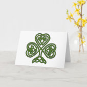 Celtic Shamrock - St Patricks Day Kaart (Gele Bloem)