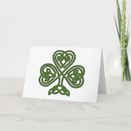 Celtic Shamrock - St Patricks Day Kaart
