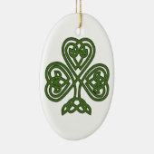 Celtic Shamrock - St Patricks Day Keramisch Ornament (Rechts)