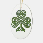 Celtic Shamrock - St Patricks Day Keramisch Ornament (Links)