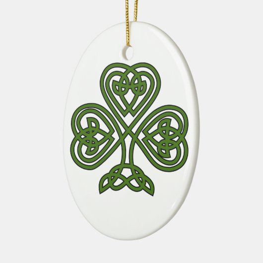 Celtic Shamrock - St Patricks Day Keramisch Ornament (Links)
