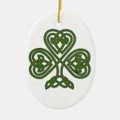 Celtic Shamrock - St Patricks Day Keramisch Ornament (Voorkant)
