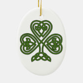 Celtic Shamrock - St Patricks Day Keramisch Ornament (Achterkant)