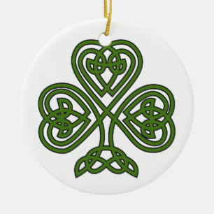 Celtic Shamrock - St Patricks Day Keramisch Ornament
