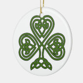 Celtic Shamrock - St Patricks Day Keramisch Ornament (Links)