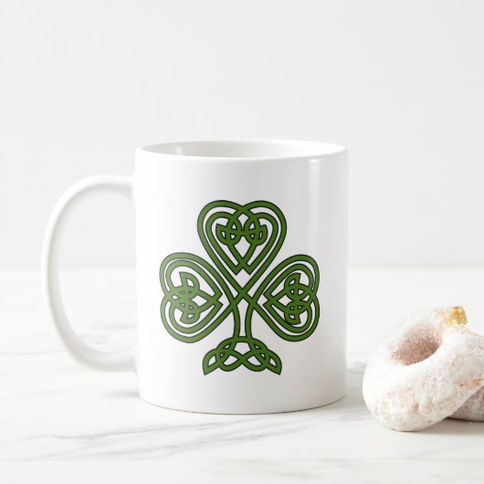Celtic Shamrock - St Patricks Day Koffiemok (Met donut)